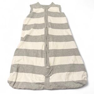 Burt's Bees Baby Gray and Cream Striped Sleep Sack